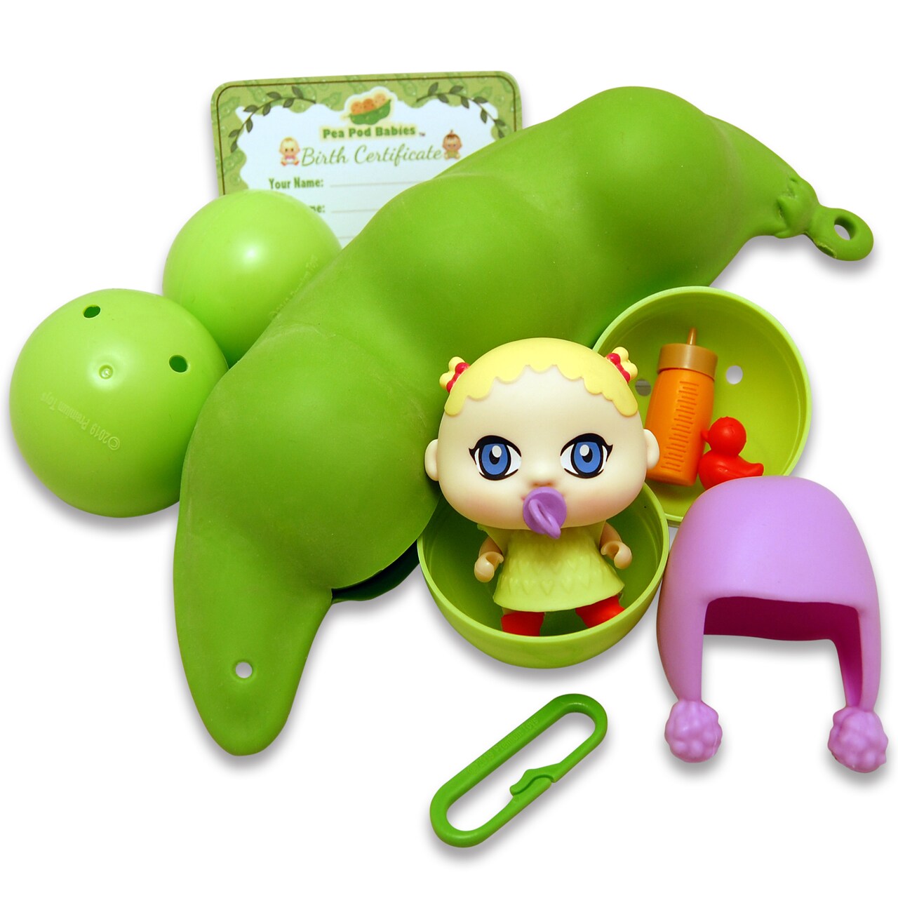 Pea Pod Babies: Collectible Mystery Surprise - 1 Pack - Open & Reveal Various Unique Toy Miniatures, Character Dolls, Clothing, Accessories, Kids 3+